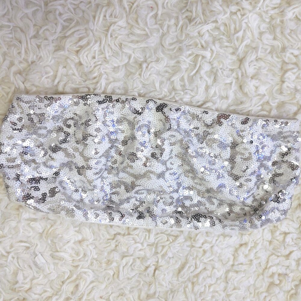 Express Intimates Bandeau Sparkle Bra, Size Small